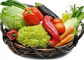 Vitaminas en verduras para potencia